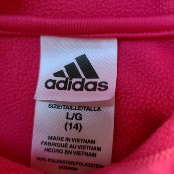 Adidas Girls Size L Hoodie Pullover - Picture 3 of 10